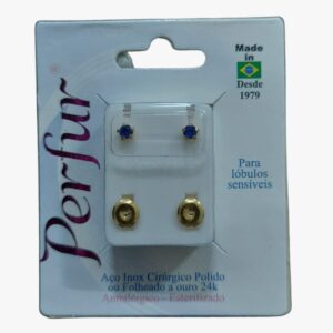 Brinco Azul - Dourado Estrela - Adulto cod. 109