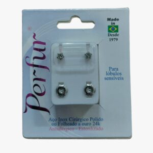 Brinco Cristal - Aço Inox Estrela - Adulto Codigo 104