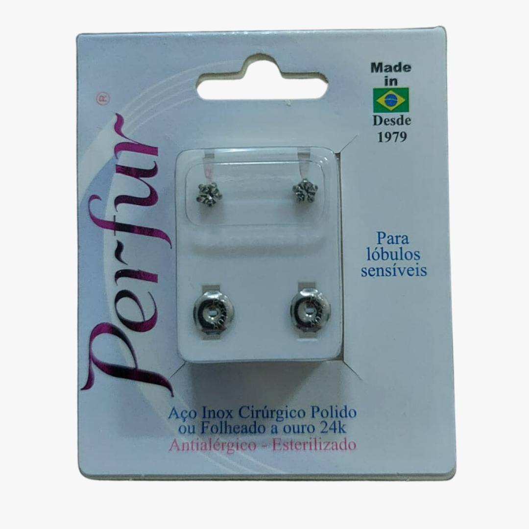 Brinco Cristal - Aço Inox Estrela - Adulto Codigo 104