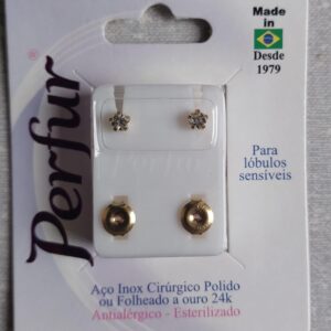 Brinco Cristal - Dourado Estrela - Adulto 104