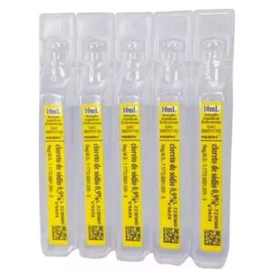 1 Unidade de Soro Fisiológico 0,9% 10ml Estéril Ampola Flaconete