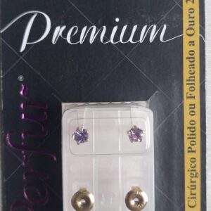 Brinco Premium Violet - Dourado Estrela - Codigo 709