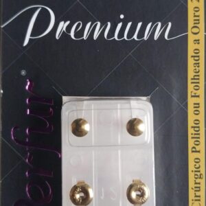 Brinco Premium Bola Dourado