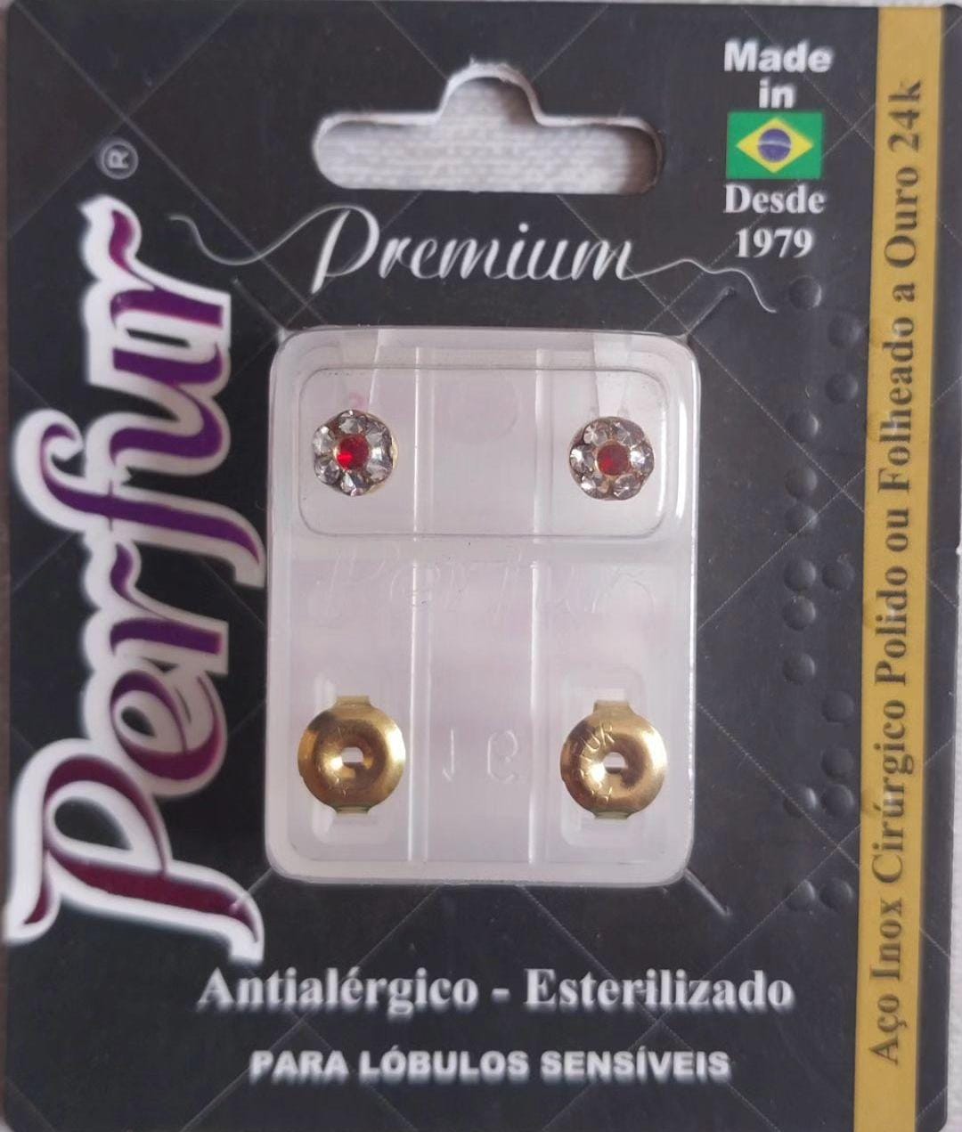 Brinco Premium Flor Vermelho