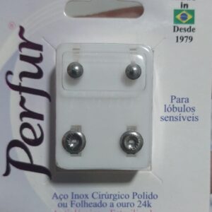 Brinco Perfur Adulto Bola Prata - 601