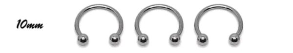 Ferradura Aço Cirurgico 10mm