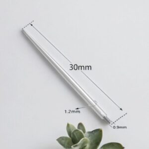 TAPER 0.9 ROSCA INTERNA TITANIO Para Piercing 1.2x30mm