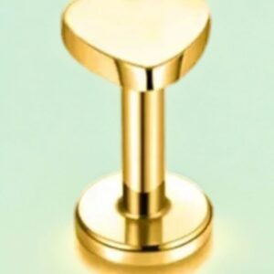 Labret TITANIO CORAÇÃO 1.2x10mm