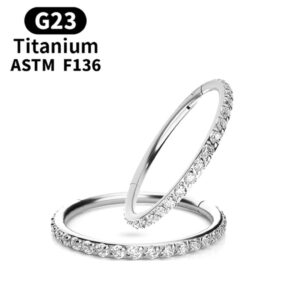 ARGOLA Titânio COM Zirconias 1.2 x 10mm