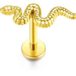 Labret Cobra Rosca Interna Titânio 1.2 X 8MM