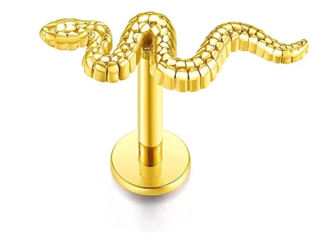 Labret Cobra Rosca Interna Titânio 1.2 X 8MM