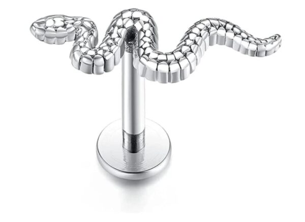 Labret Cobra Rosca Interna Titânio 1.2 X 8MM