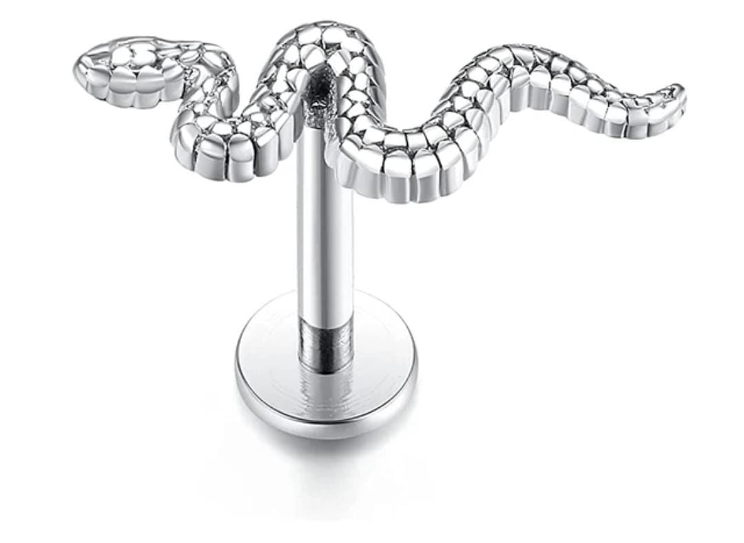 Labret Cobra Rosca Interna Titânio 1.2 X 8MM