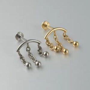 Labret Titânio Correntaria  DOU 1.2x8