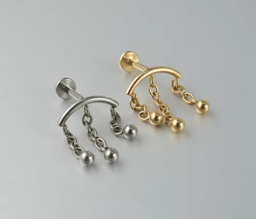 Labret Titânio Correntaria  DOU 1.2x8