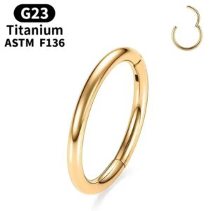 Argola Segmentada LISA Titânio 1.0 x 8mm