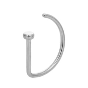 Argola D-Ring Titânio 1.0 x 8mm
