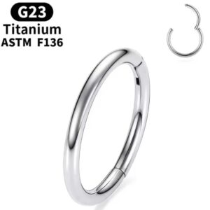 Argola Segmentada LISA Titânio 1.0 x 8mm