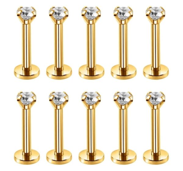 Labret Aço Rosca Interna 1.2 x 8 x 2mm - Imagem 2