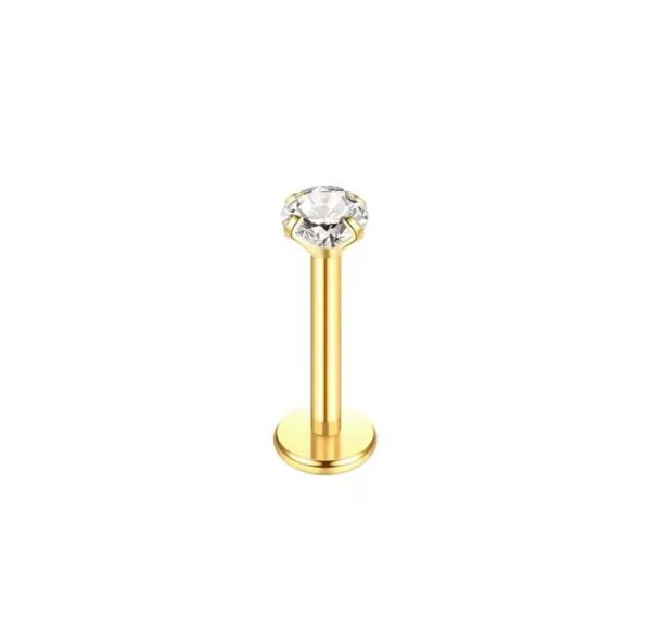 Labret Aço Rosca Interna 1.2 x 6 x 3mm