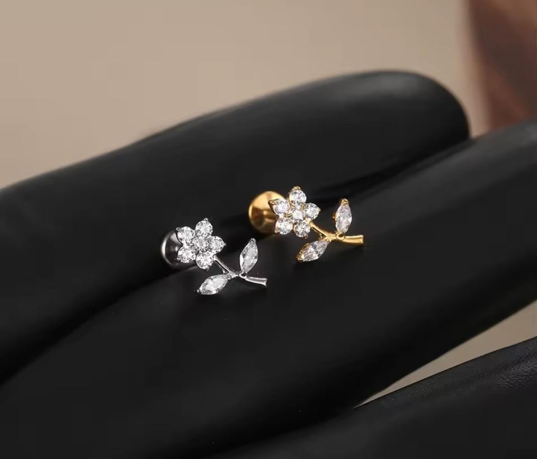 Flor Ramo Titânio Natural